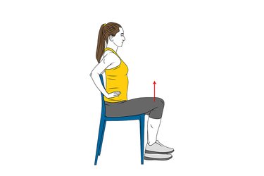 Flexión de cadera sentado