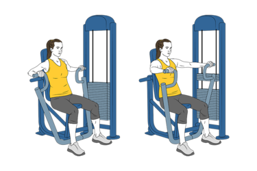 Press en maquina sentado - Entrenamientos y ejercicios